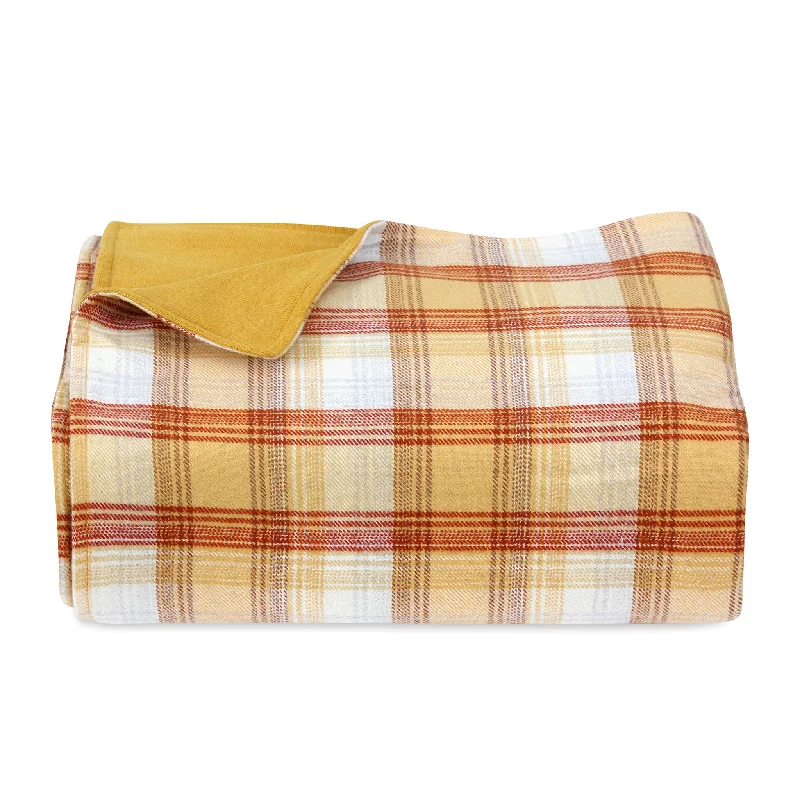 Acrylic blankets for a soft and affordable alternativeYellow Check Throw Blanket