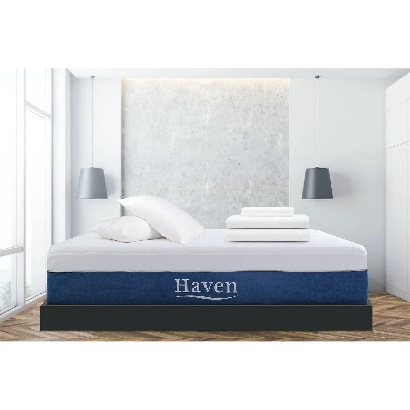 Memory foam mattresses for pressure relief and contouring14" Haven Boutique Foam - N/A