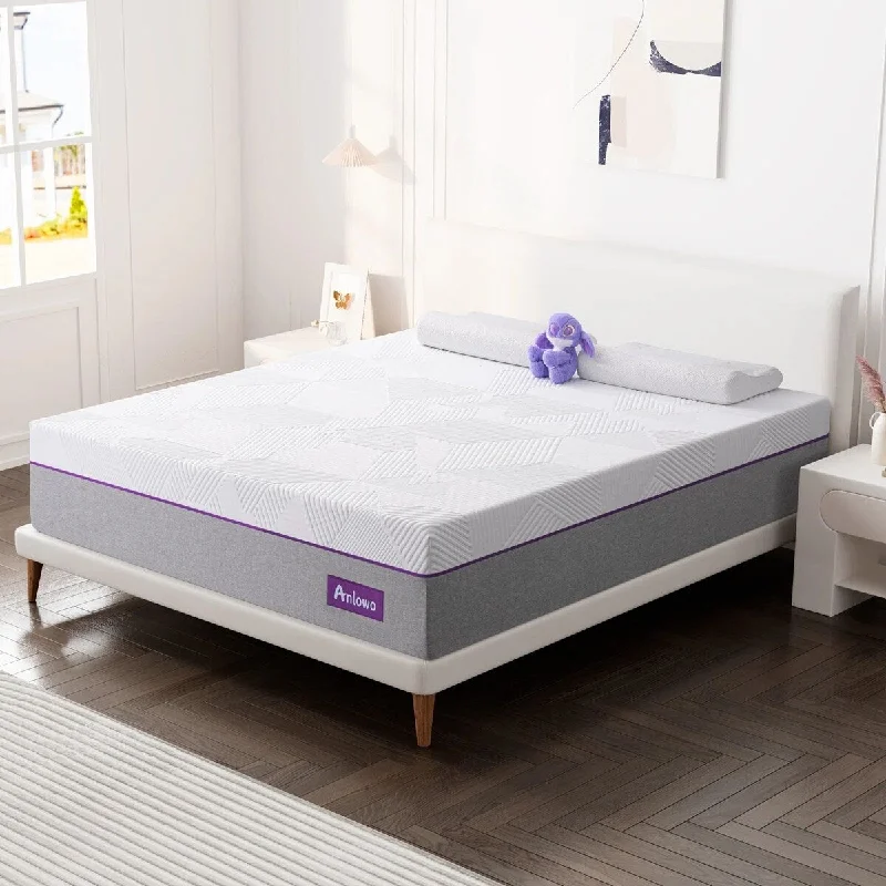 Natural latex and organic cotton blend mattresses14'' Plush Gel Memory Foam Mattress in a Box