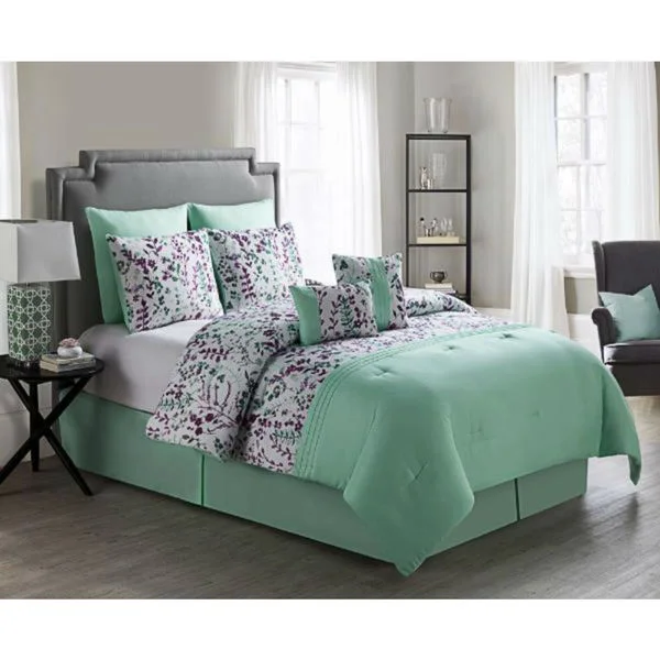 Silk - filled comforters for a luxurious and smooth touch8-piece Timeless Comforter Set