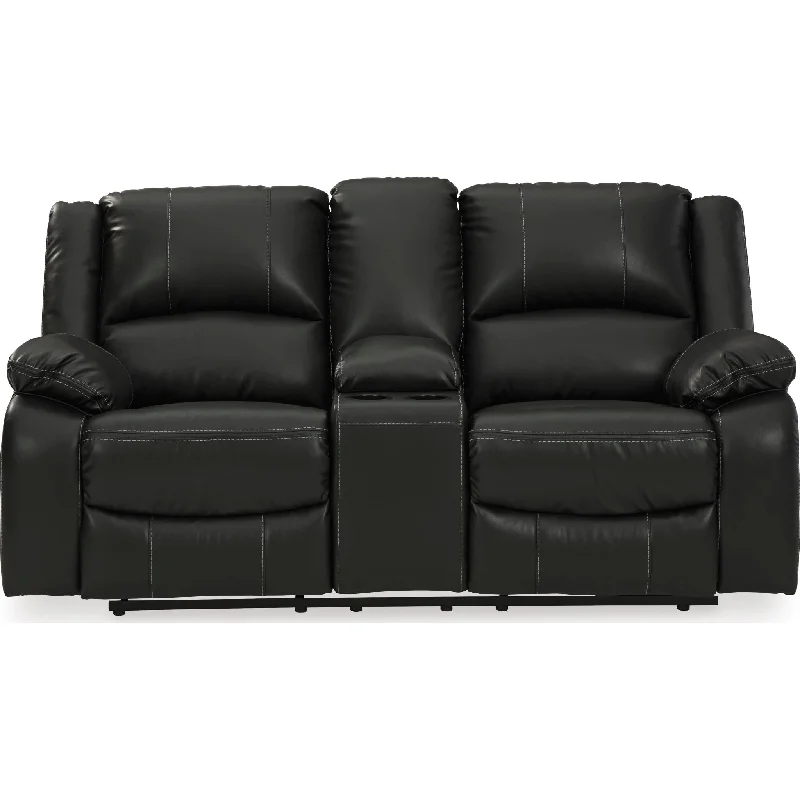 Innerspring mattresses with coil counts for supportCalderwell Power Reclining Loveseat with Console - Black