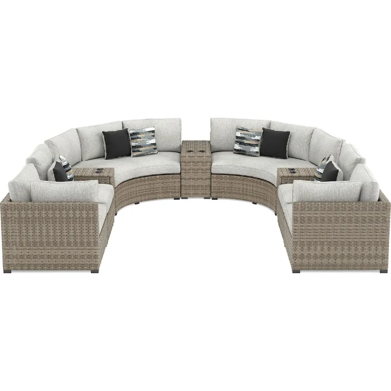 Natural latex and organic cotton blend mattressesCalworth 9 Piece Outdoor Sectional - Beige