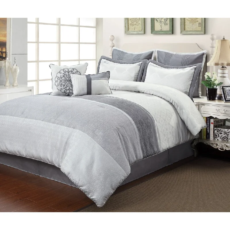 Goose down comforters known for their superior quality and insulationCiena Colorful 8-piece Comforter Set