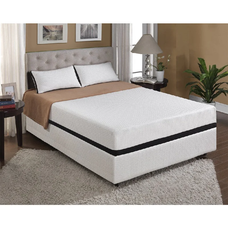 Wool - filled mattresses for natural insulation and moisture - wickingCool Jewel Moonlight 10-inch Twin-size Gel Memory Foam Mattress