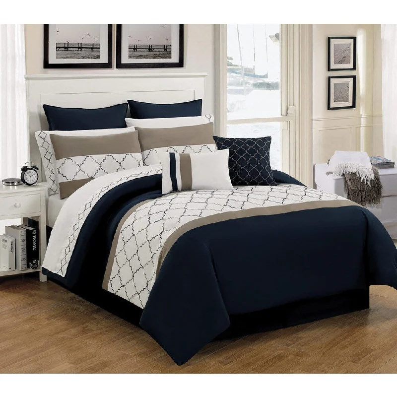 Queen - size comforters for standard queen - sized mattressesDalston 12-piece Comforter Set