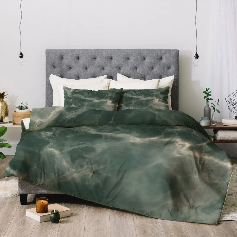 Cotton - filled comforters for a breathable and natural sleep experienceDeny Designs Marble 3-Piece Comforter Set