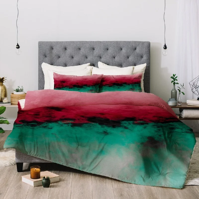 Down - filled comforters for supreme warmth and lightnessDeny Designs Ombre 3-Piece Comforter Set