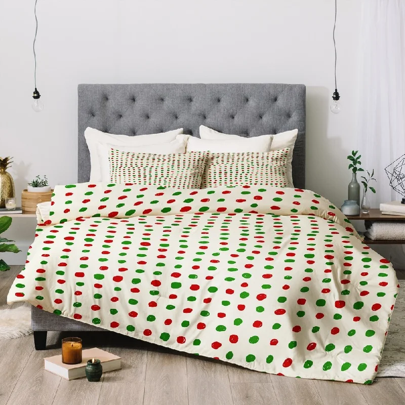 King - size comforters to fit large king - sized beds perfectlyDeny Designs Polka Dot 3-Piece Comforter Set