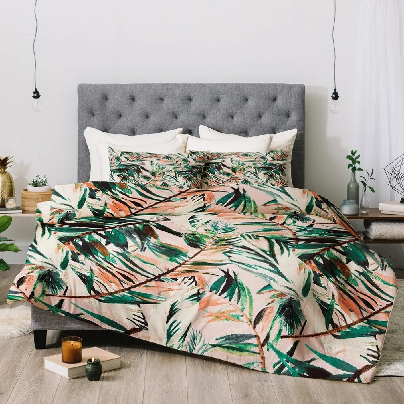 Silk - filled comforters for a luxurious and smooth touchDeny Designs Tropical 3-Piece Comforter Set