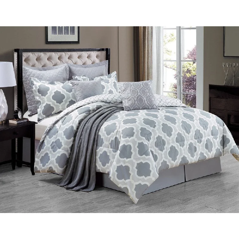 Goose down comforters known for their superior quality and insulationDorchester 9-piece Comforter Set