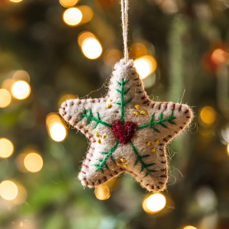 Natural latex and organic cotton blend mattressesFelted Folk Ornament - Star