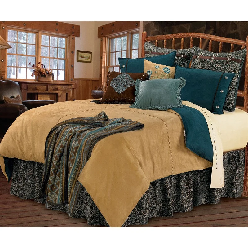 Silk - filled comforters for a luxurious and smooth touchHiEnd Accents Bella Vista 5-Piece Comforter Set