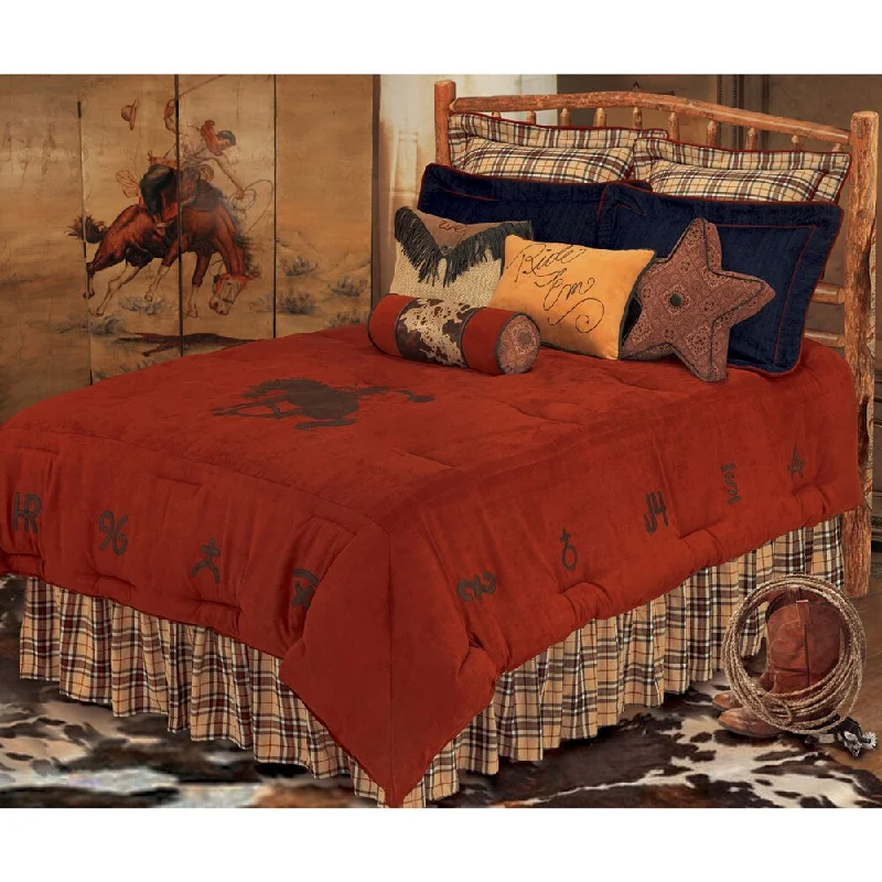 Duck down comforters with a softer feel and good warmth retentionHiEnd Accents Wrangler 6-piece Comforter Set