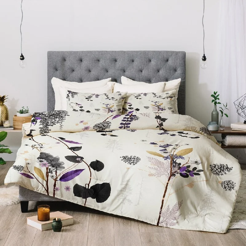 Bamboo - fiber - filled comforters with antibacterial and breathable qualitiesIveta Abolina Woodland Dream Comforter Set -King