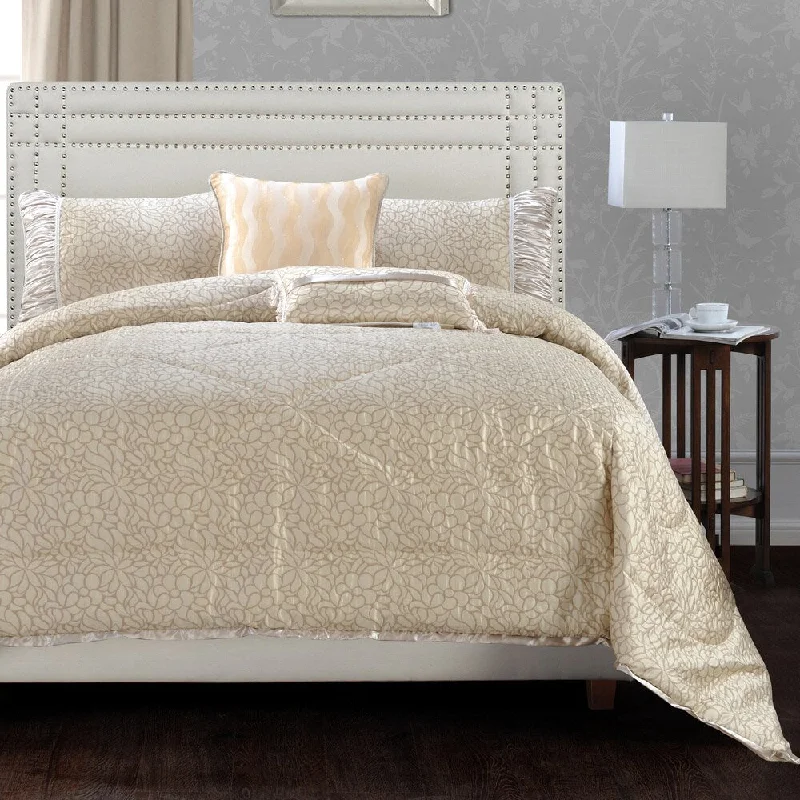 Queen - size comforters for standard queen - sized mattressesJennifer Taylor Camille 5 Piece Comforter Set