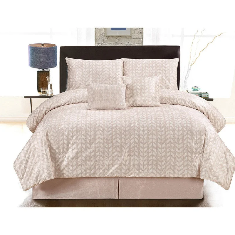 Synthetic - filled comforters like polyester for affordability and hypoallergenic propertiesLeah 6-Piece Comforter Set