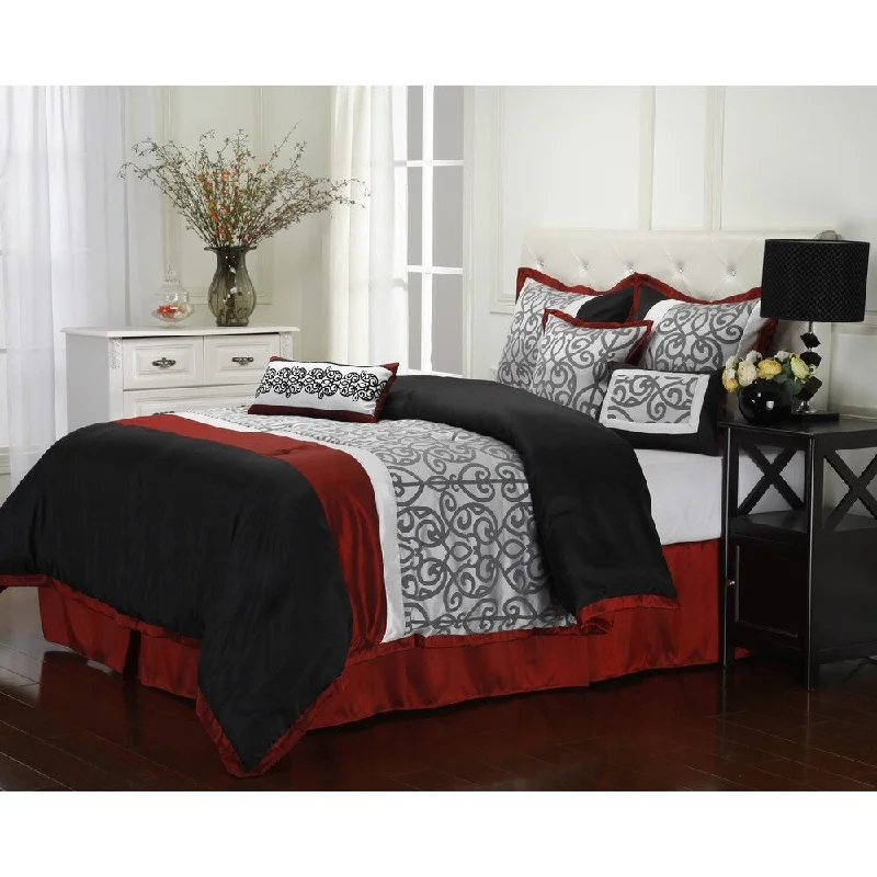 Down - filled comforters for supreme warmth and lightnessNanshing Carmen Reversible 7-Piece Comforter Set