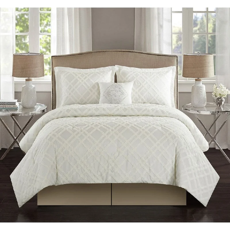 Goose down comforters known for their superior quality and insulationNanshing Rachelle 5 Piece Comforter Set