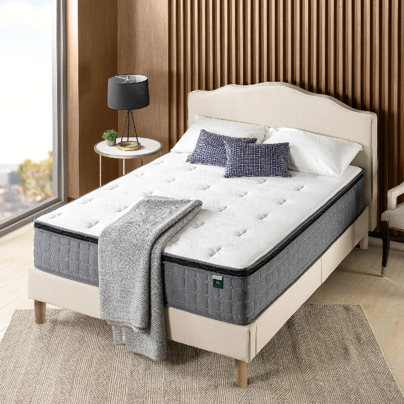 King - size mattresses for spacious master bedroomsPriage by ZINUS 12-inch Cool Touch Comfort Gel-infused Hybrid Mattress