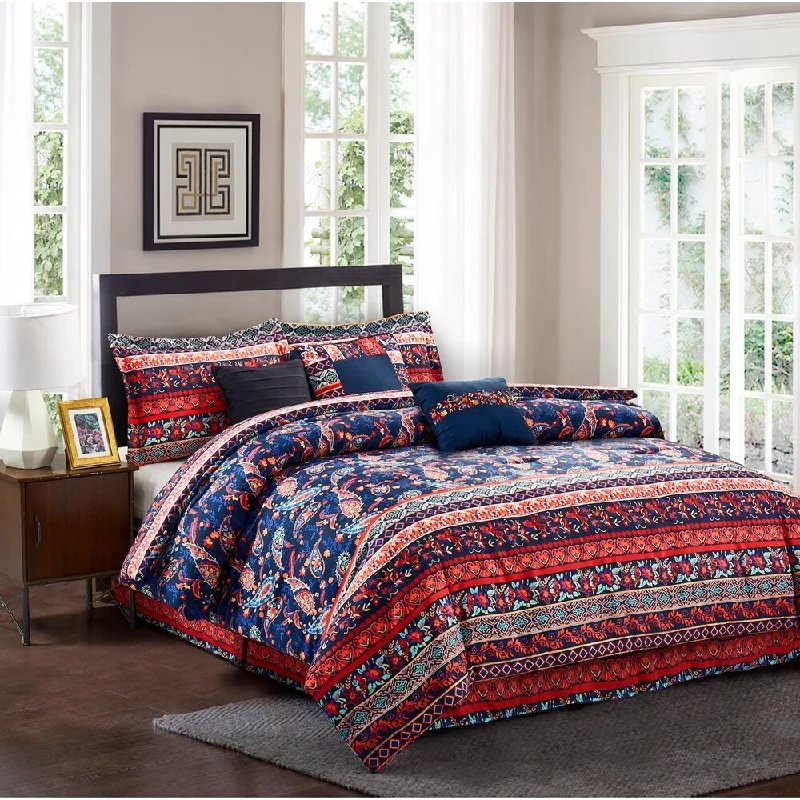 Down - filled comforters for supreme warmth and lightnessR2Zen™ Hannah 7-Piece Comforter Set