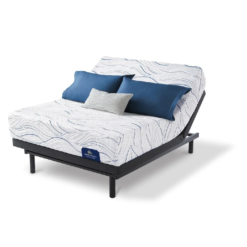 Hybrid mattresses combining foam and innerspring technologySerta 13-inch Shimmering California King-size Mattress Set with Adjustable Base