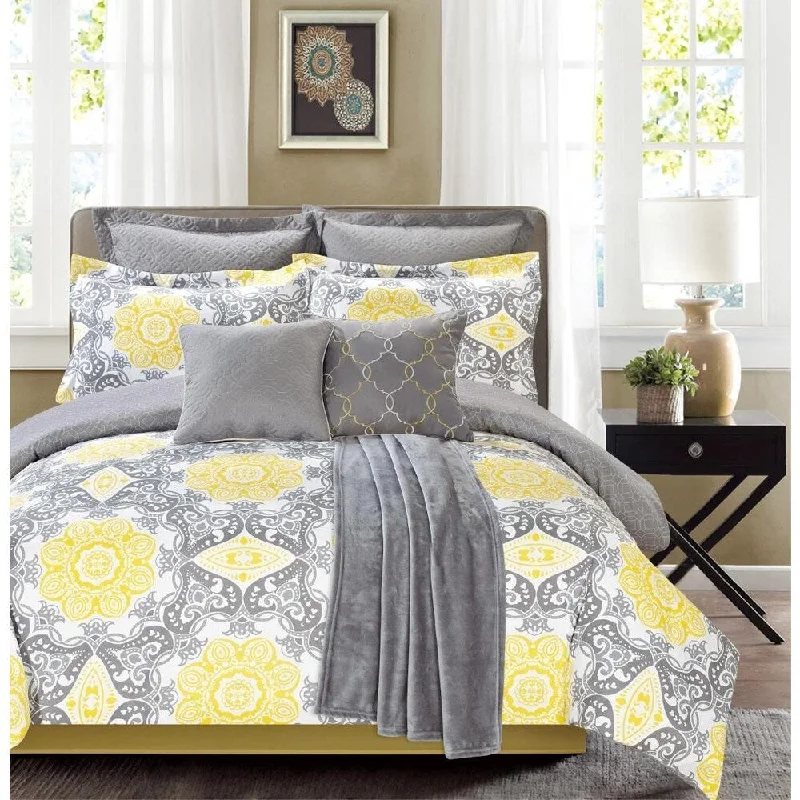 Down - filled comforters for supreme warmth and lightnessSunrise Yellow 8-piece Comforter Set