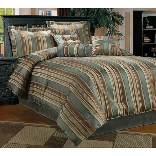 Queen - size comforters for standard queen - sized mattressesSupreme 7-piece Comforter Set