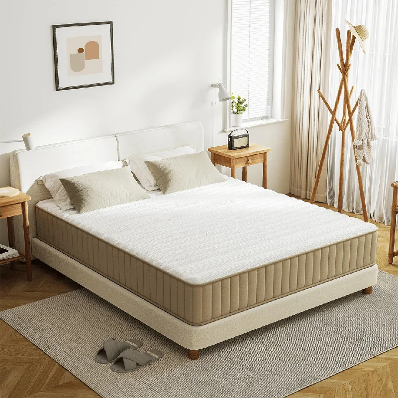 Latex mattresses with natural bounce and breathabilitySwbvs Mattress Khaki 10 Inch Firm Mattress