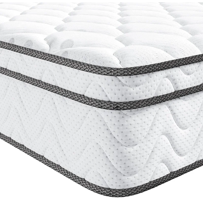 Memory foam mattresses for pressure relief and contouringTwin Mattress, 10 Inch Hybrid Twin Size Mattress in a Box, Single Bed Mattress with Memory Foam and Pocket Spring